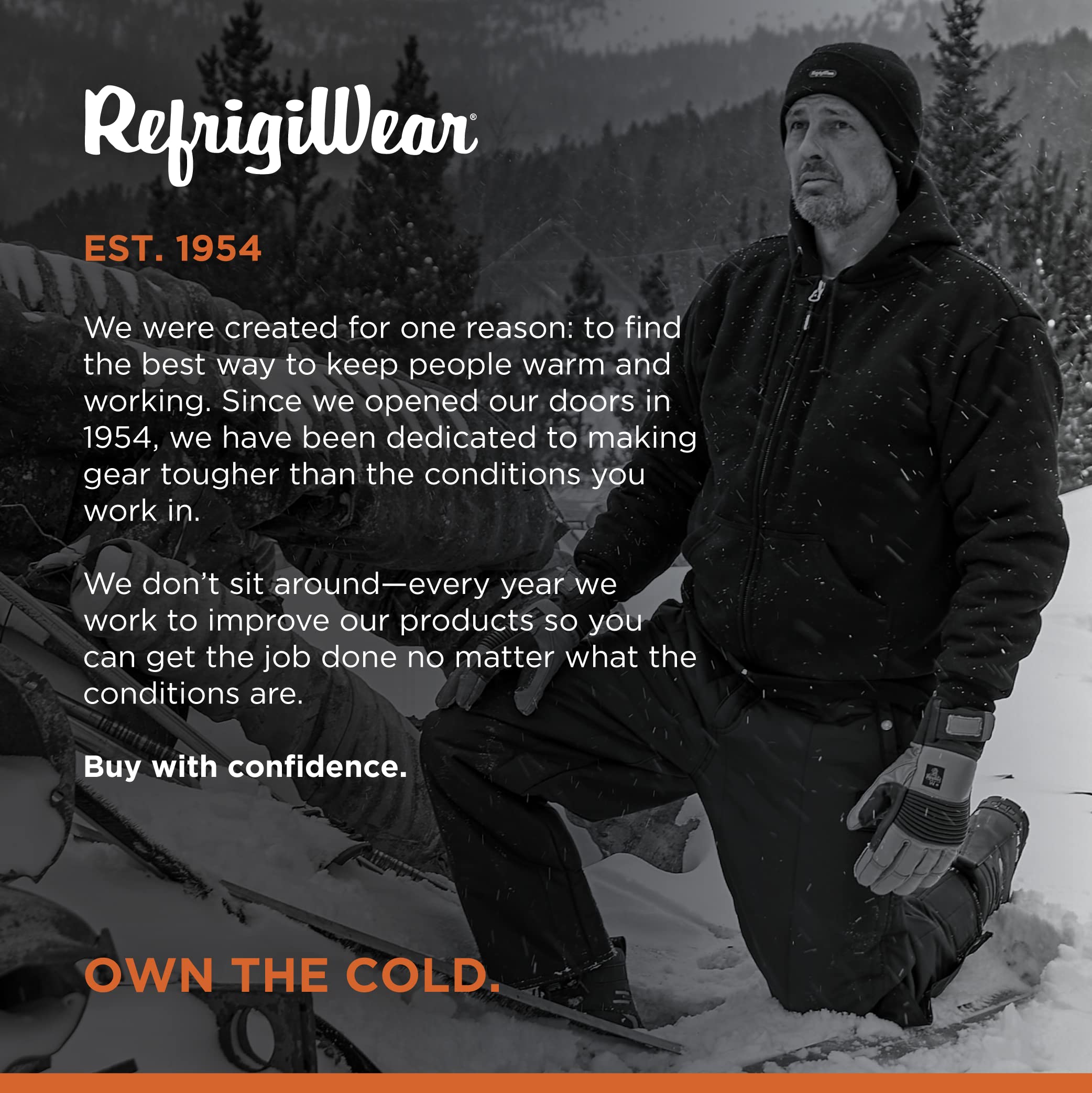 RefrigiWear 54 Gold Waterproof Insulated Winter Gloves for Men & Women - Heavy Duty Cold Weather Work Gloves for Outdoor Activities, Hunting, and Construction