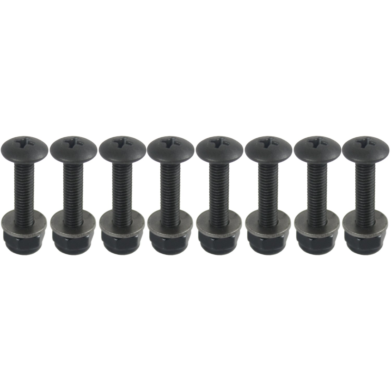 Dimebag Drop Through Longboard Mounting Hardware Kit - Includes Nuts & Washers for Secure Skateboard Truck Installation | Perfect for Cruising, Downhill & Commuting