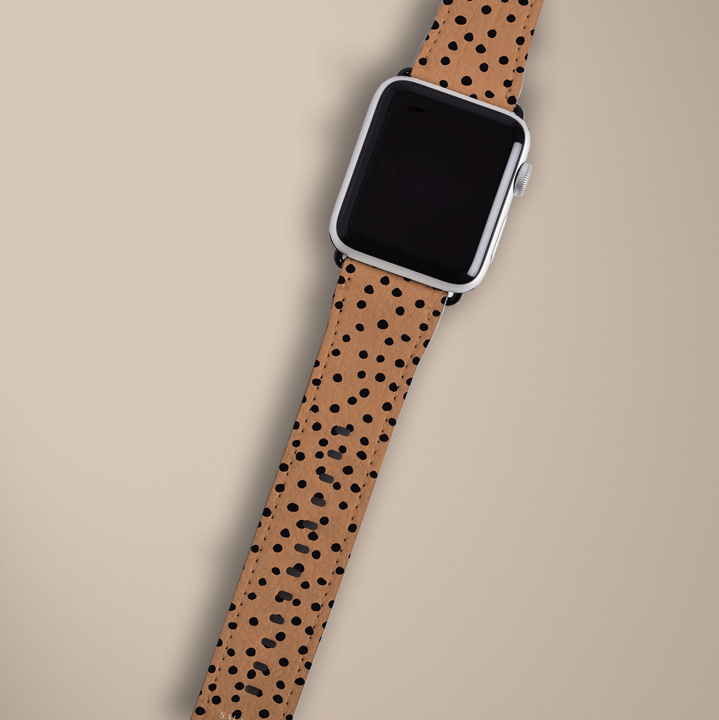 Orange Polka Dots Watch Band - Adjustable Replacement Strap for Apple Watch, Fitbit & Samsung Galaxy - Stylish & Comfortable for Workouts, Office & Casual Wear