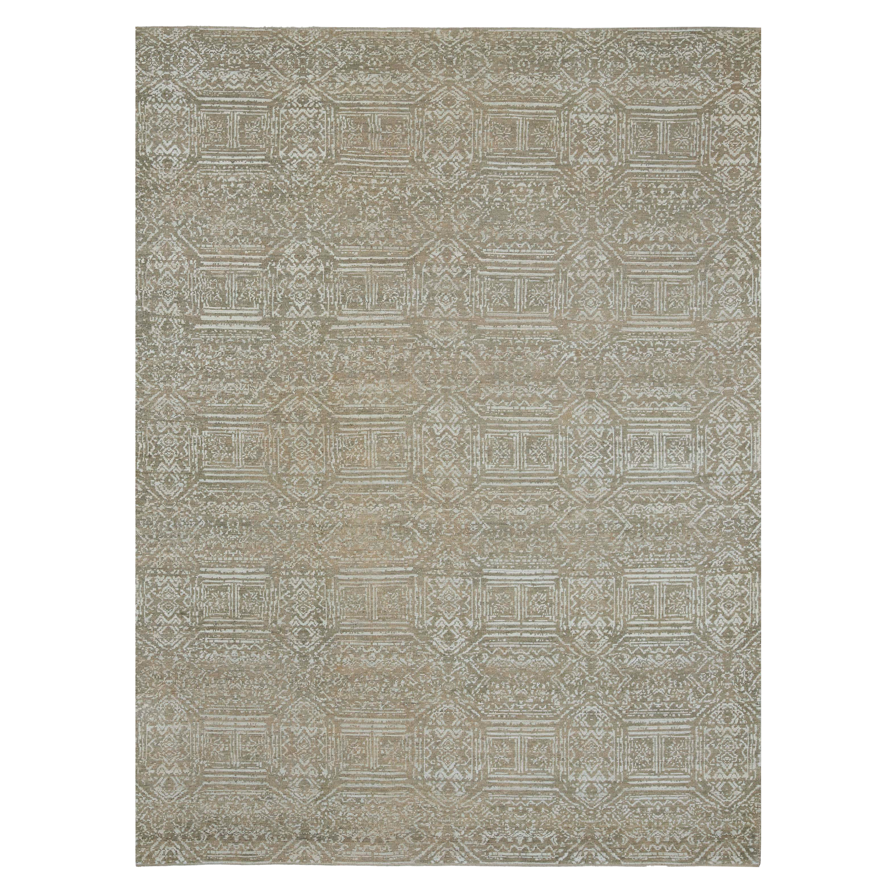 Ronan Ivory/Taupe Color Handmade Ceramic Vase - Elegant Home Decor for Living Room, Dining Table, or Wedding Centerpiece
