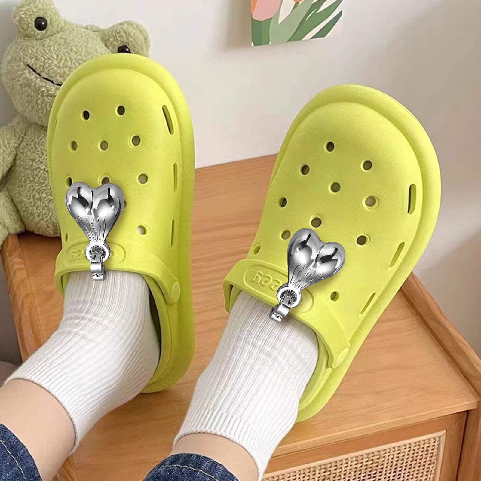 Set of 2 Funny Shoe Charms & Clips - Unique Shoe Nuts Decorations for Crocs & Shoes | Perfect Birthday & Christmas Gift for Men & Women | Great for Casual Wear, Parties & Holiday Outfits