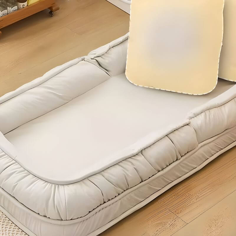 Stylish White/Rose Reclining Lounge Chair with Cushioned Back & Removable Slipcover - Perfect for Living Room, Bedroom or Patio Relaxation