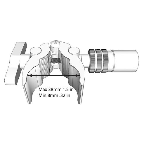 Triad Orbit IO C2 Mini Clamp - Heavy Duty Aluminum Camera Mount for DSLR, Mirrorless & Action Cameras - Perfect for Vlogging, Photography & Film Making