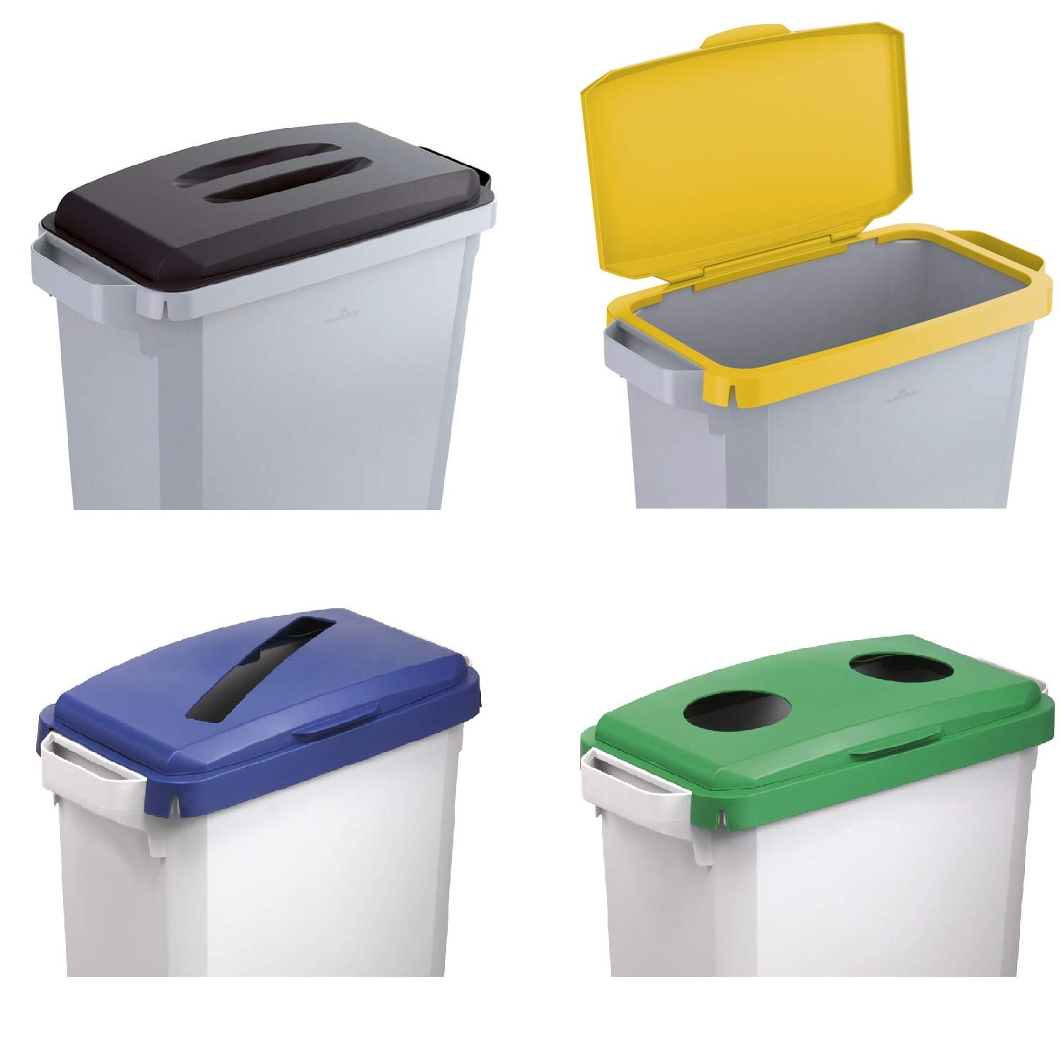 DURABIN 60 Rectangular Trash Can - 16 Gallon (60L) Heavy-Duty Waste Bin in Blue | BPA-Free & Freezer Safe | Ideal for Kitchen, Office, Recycling & Outdoor Use