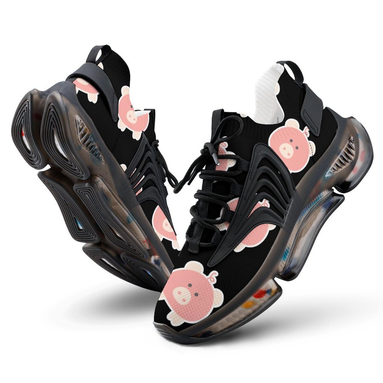**Men's Lightweight Running Shoes - Cute Pig Design Fashion Sneakers for Gym, Hiking & Outdoor Sports | Comfortable Athletic Shoes for Jogging & Workouts**