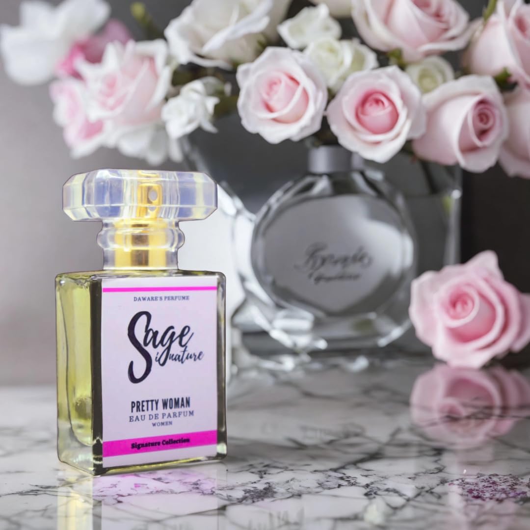 DigiPreneur Pretty Women Sage Perfume Eau De Parfum for Women - 30ml Floral Fragrance Bottle | Long-Lasting Scent for Daily Wear, Office & Special Occasions