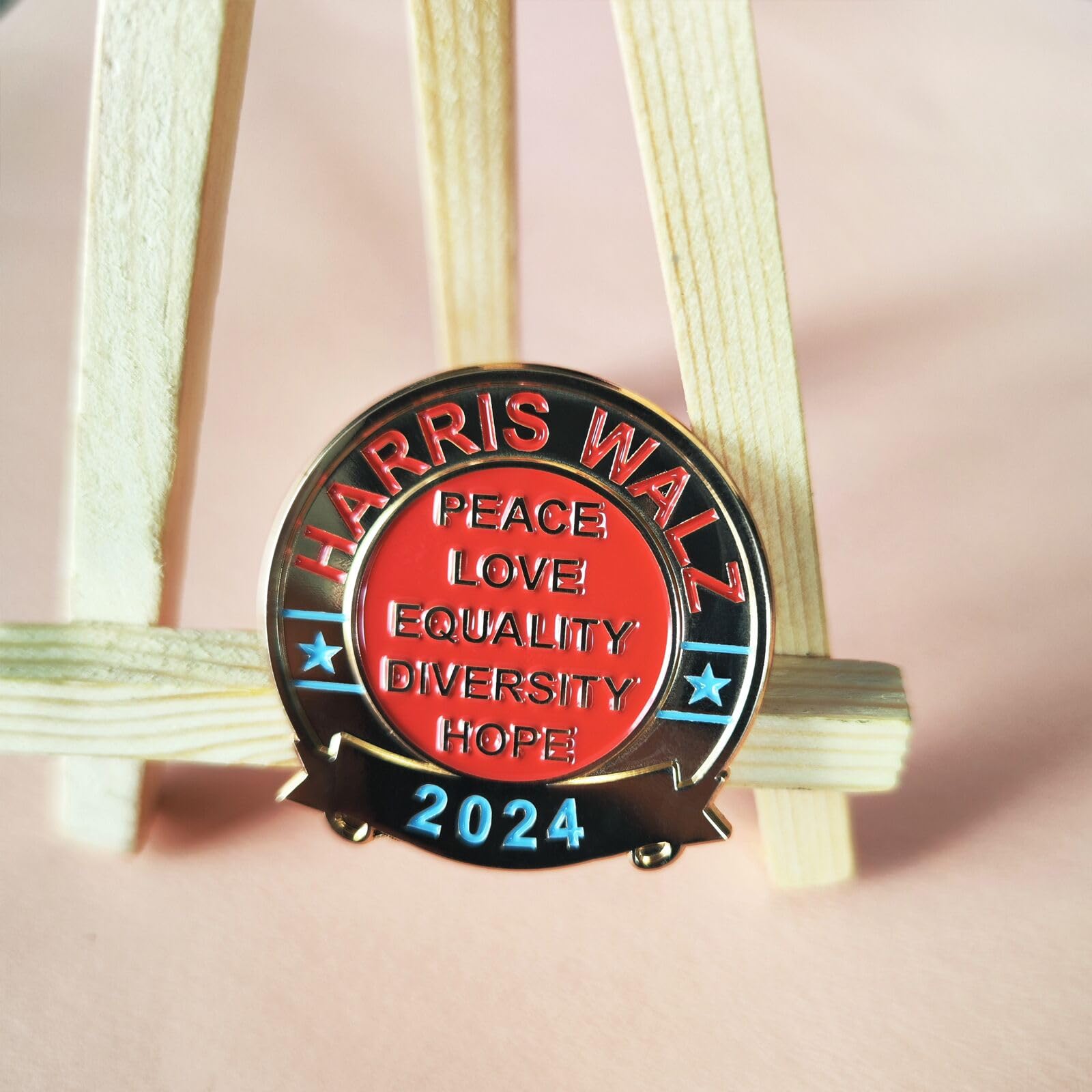 RBG Pin - Women Girl Power Feminist Badge - Notorious I Dissent Lapel Pin - Tribute to Ruth Bader Ginsburg & Kamala Harris - Justice Themed Brooch for Clothing, Bags, Backpacks & Hats - Perfect for Political Rallies, Women's Rights Events & Supreme Court Supporters