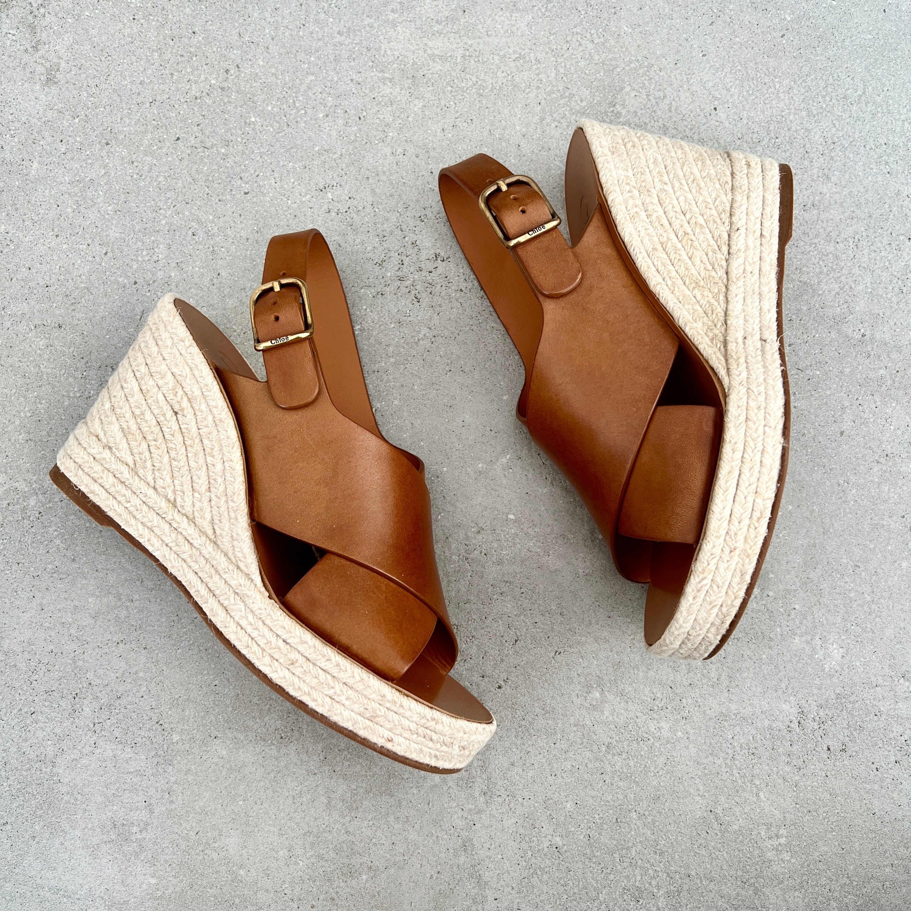 Women's Pary Espadrille Wedge Sandals in Ginger Brown - Comfortable Summer Casual Shoes for Beach, Vacation & Outdoor Wear