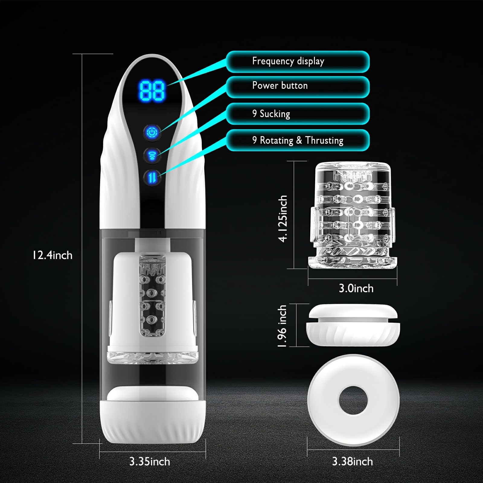 Automatic Male Masturbator - Electric Sucking & Thrusting Adult Toy for Men, Portable Pocket Pussy with Tight Sensation - Perfect for Solo Pleasure, Travel & Discreet Use