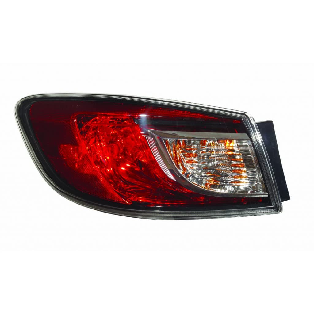 2010-2013 Mazda 3 Driver Side Tail Light Assembly with Bulbs - CAPA Certified Replacement for MA2800144 | CarLights360 | Perfect for Night Driving & Enhanced Vehicle Safety