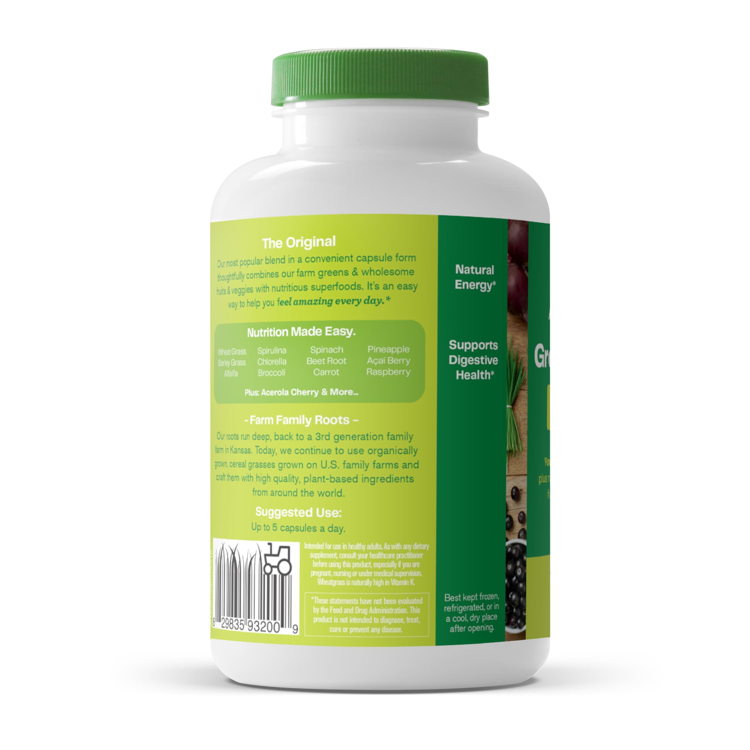 Amazing Grass Greens Superfood Powder - Organic Super Greens Blend with Digestive Enzymes, Probiotics, Spirulina, Chlorella & Beet Root Powder - 150 Servings - Boost Energy & Digestion - Perfect for Smoothies, Juices & Daily Wellness Routine