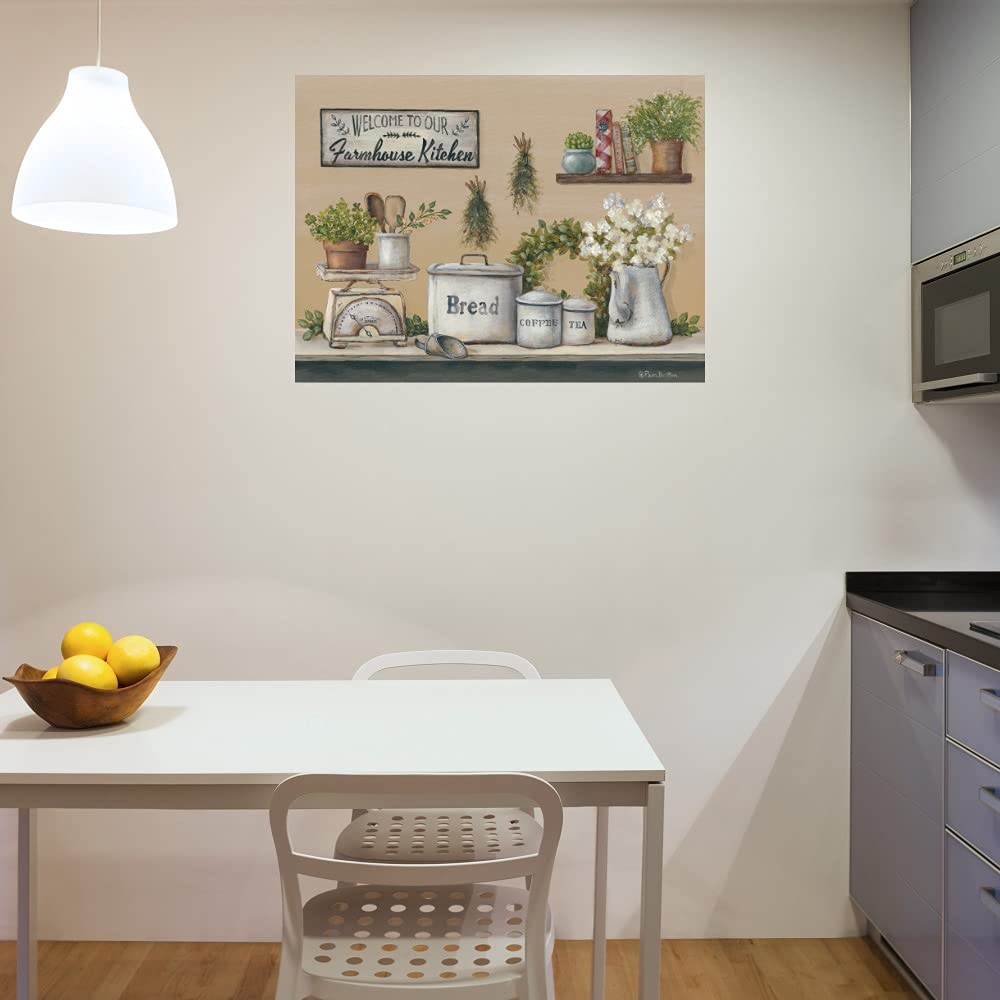Farmhouse Kitchen Fine Art Canvas Wall Decor by Artist Pam Britton - 46