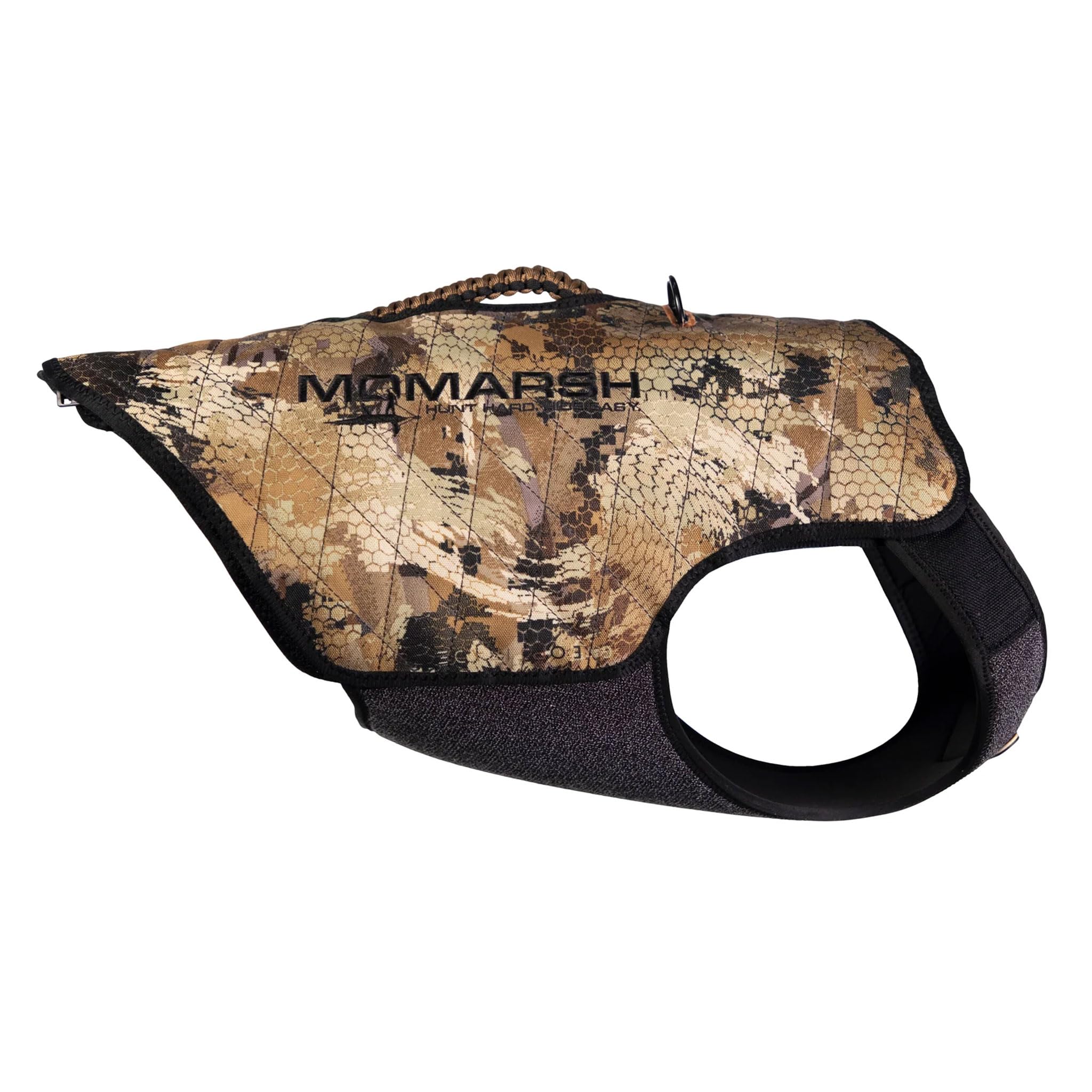 Momarsh Adjustable Neoprene Dog Vest for Hunting & Water Training - Universal Sporting Vest for Waterfowl Hunting, Retains Heat in Cold Wet Conditions (Optifade Marsh) - Ideal for Outdoor Adventures & Canine Water Sports