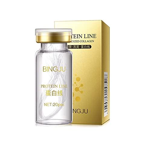 InstaLift Korean Protein Thread Lifting Set - Soluble Collagen Threads & Nano Gold Essence Combo (1 Bottle) for Face Lifting & Anti-Aging | At-Home Facial Rejuvenation & Skin Tightening Treatment