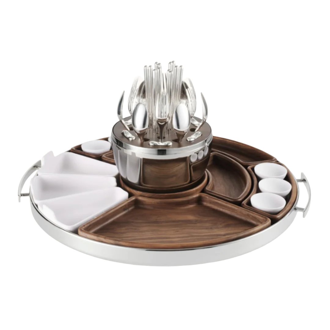 Mood Asia Party Tray - Elegant Asian-Inspired Serving Platter for Appetizers, Sushi & Dim Sum | Perfect for Dinner Parties, Weddings & Holiday Gatherings