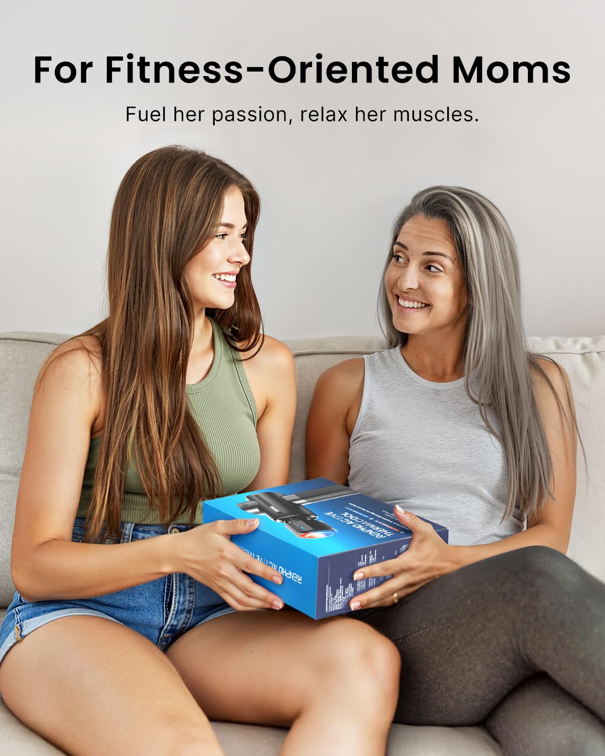 RENPHO Thermacool Deep Tissue Massage Gun with Heat & Cold Therapy Heads - Handheld Muscle Massager for Men, Women & Athletes - FSA/HSA Eligible - Perfect for Post-Workout Recovery, Pain Relief & Relaxation - Includes Travel Case - Ideal Mother's Day Gift for Active Lifestyles