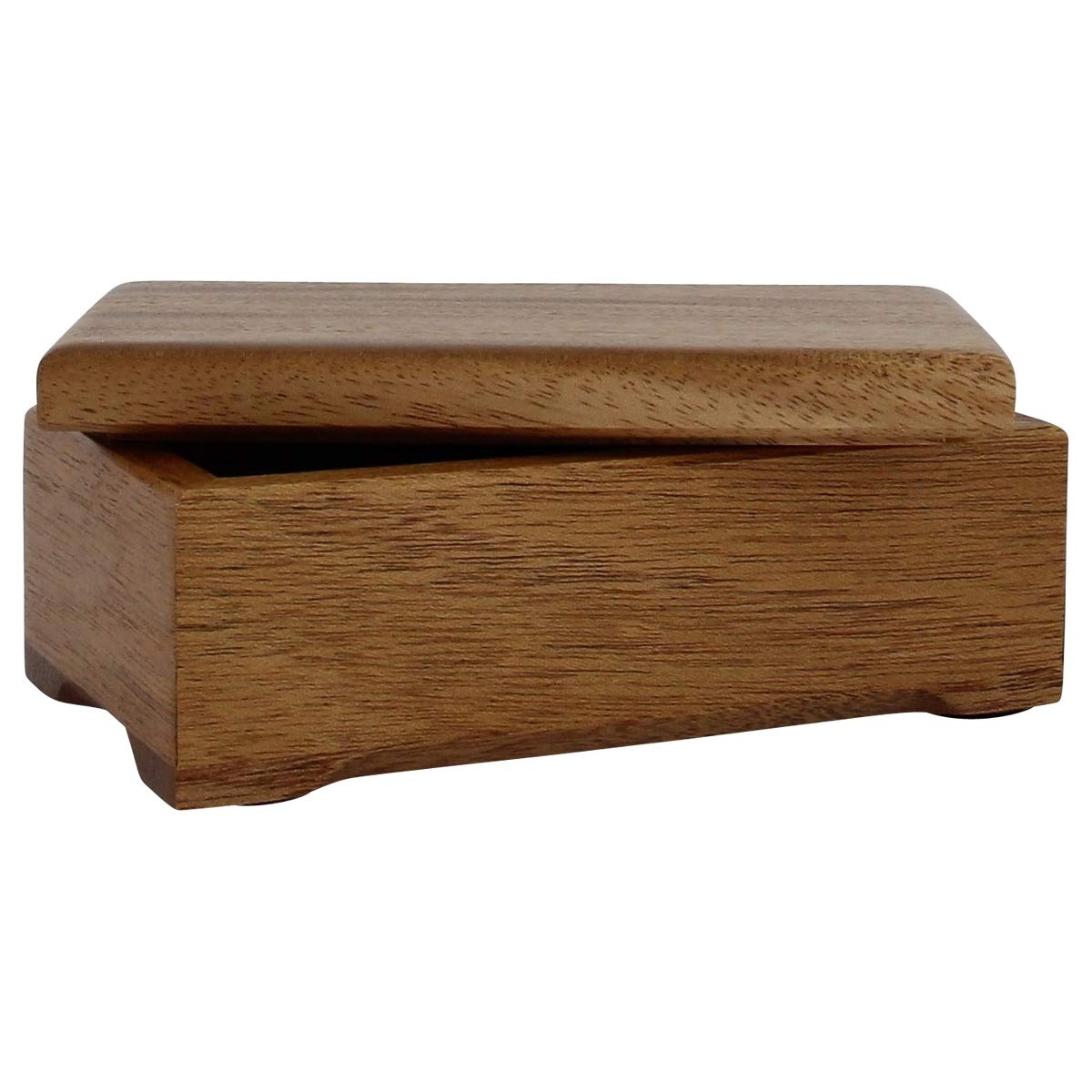 Handcrafted Concord Mahogany Keepsake Urn Box - Premium Wooden Memorial Box for Ashes & Mementos - Small Cremation Urn for Loved Ones - Perfect for Home Memorials & Funeral Services