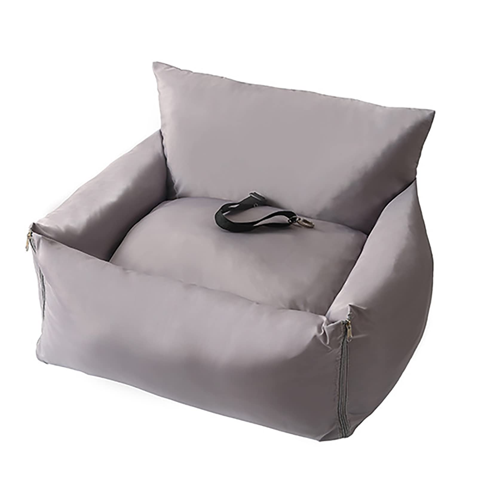 HGML Waterproof Dog Car Seat - Detachable & Washable Pet Booster Seat for Travel Safety, Light Gray | Perfect for Road Trips, Vet Visits & Daily Commutes