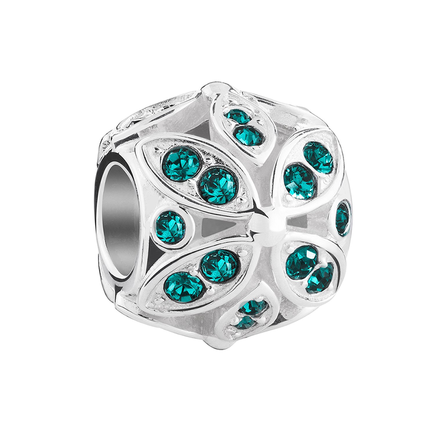 Authentic Chamilia Floral Color Accents Beads 2025-1667 | Charm Bracelet & Jewelry Making Supplies | Perfect for DIY Gifts & Personalized Accessories