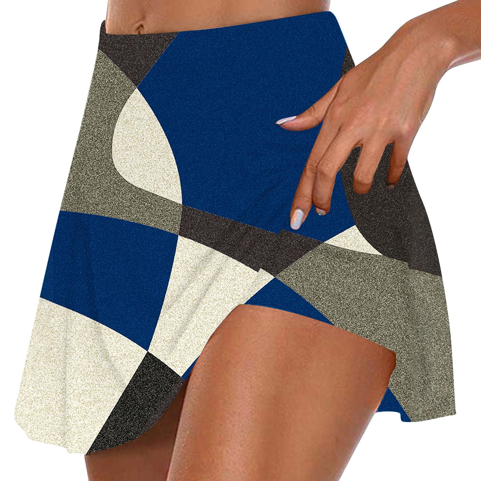Women's Athletic Skort - Color Block Golf & Tennis Shorts for Summer