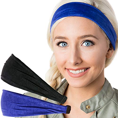 Crushed Royal Blue & Black 2pk