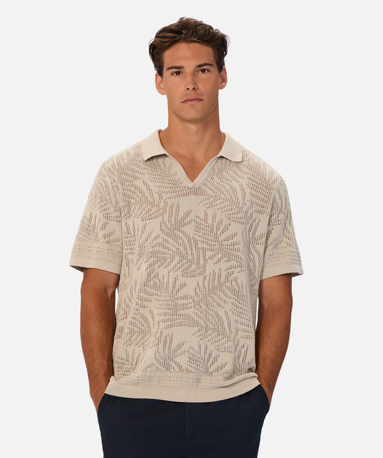 Barreto Men's Classic Polo Shirt in Stone Color - Comfortable & Stylish Casual Wear for Golf, Office & Everyday Outfits