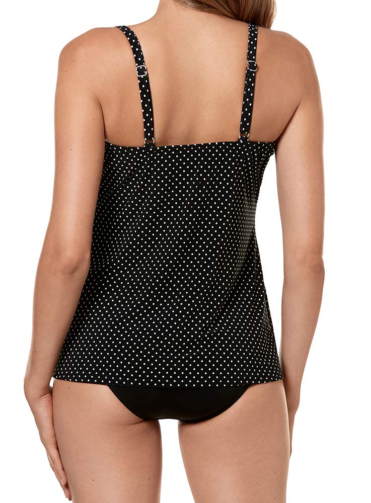 Miraclesuit Women's Love Knot Sweetheart Neckline Underwire Bra Tankini Top - Flattering Swimwear for Pool, Beach & Vacation