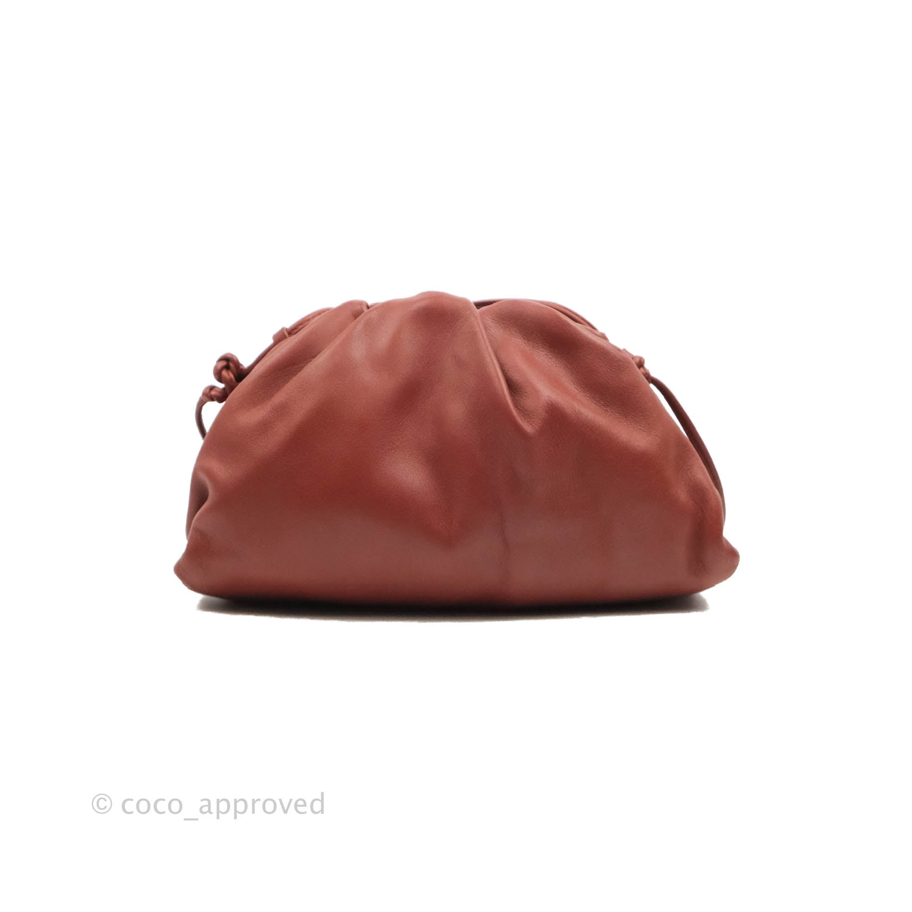 Bottega Veneta Mini Pouch in Butter Calfskin - Bordeaux Brick Red Crossbody Bag for Women | Perfect for Evening Out, Date Night & Special Occasions