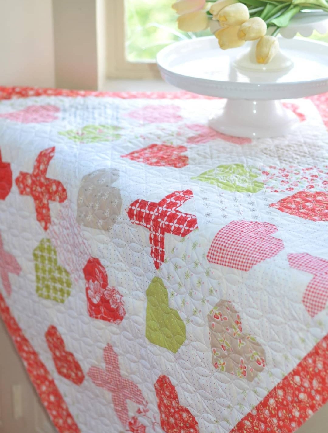 Fig Tree & Co. Charm Pack Hearts Quilting Fabric - Pre-Cut 5