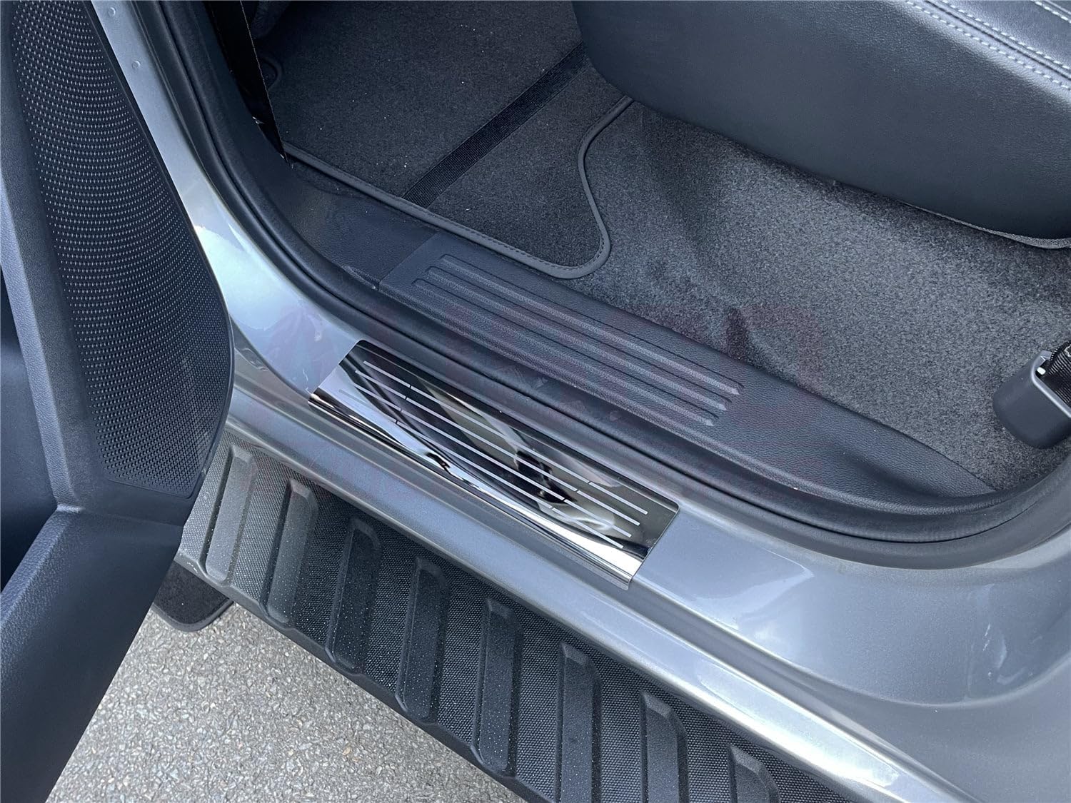 Premium Stainless Steel Door Sill Protector for 2022-2024 Ford Ranger Next Gen | Heavy Duty Scratch Guard for Truck Entry | Perfect for Off-Roading & Daily Commute