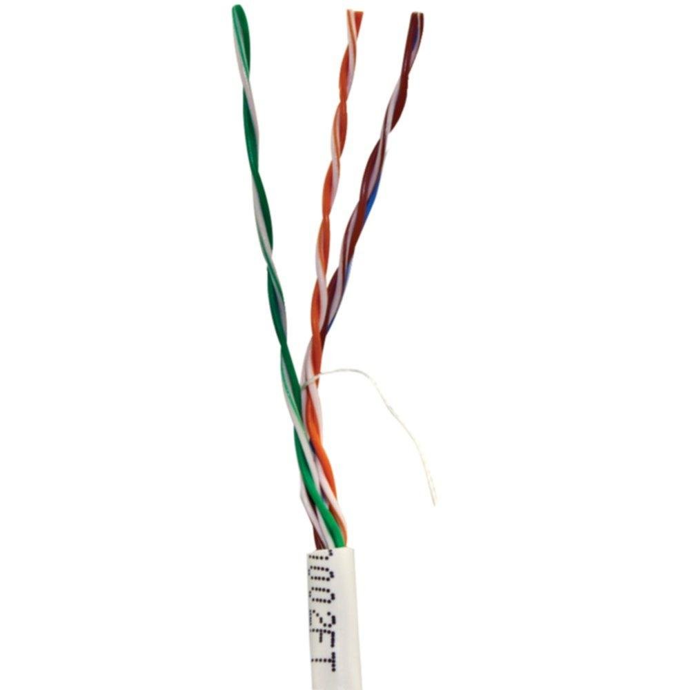 VERICOM MBW5U-01441 CAT-5E UTP Solid Riser CMR Ethernet Cable, 1000ft (White) - High-Speed Networking for Home & Office Internet Setup