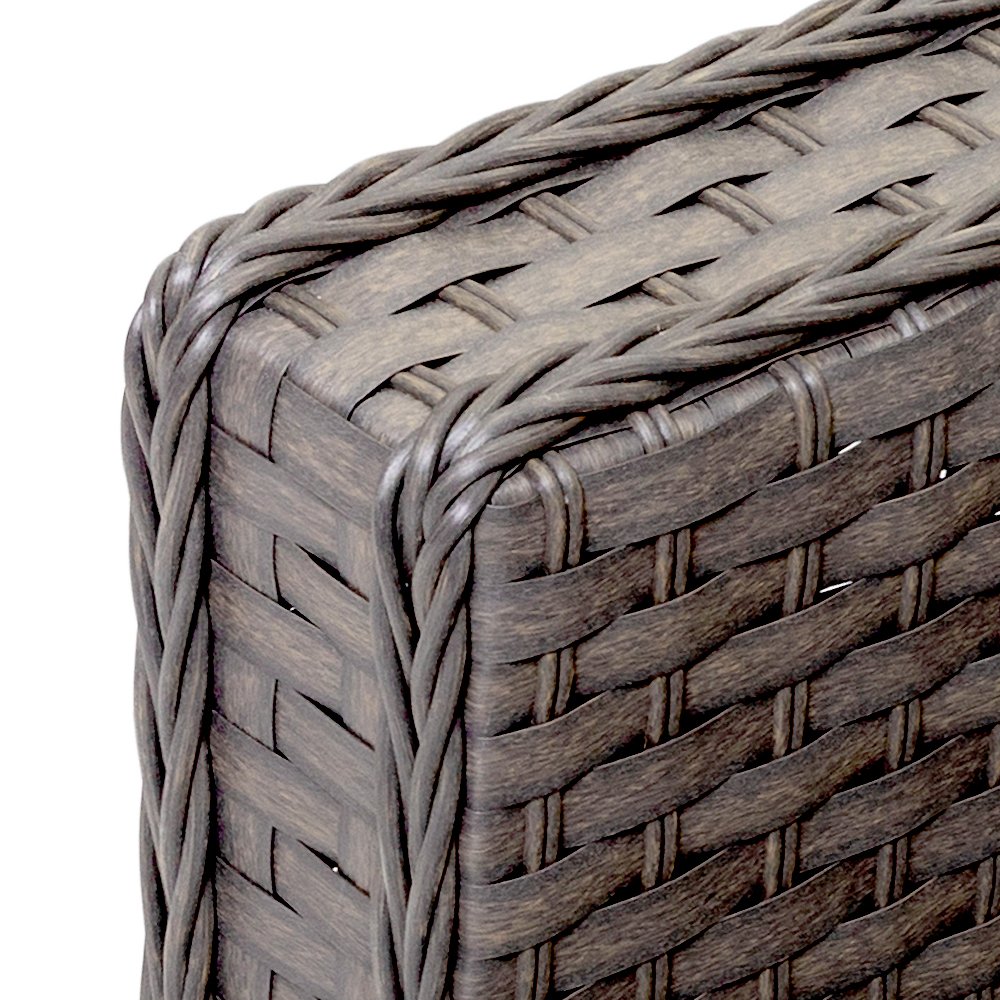 7-Piece Cushioned Outdoor PE Rattan Wicker Sectional Sofa Set - Patio Garden Furniture for Backyard, Lawn, Poolside & Balcony Relaxation