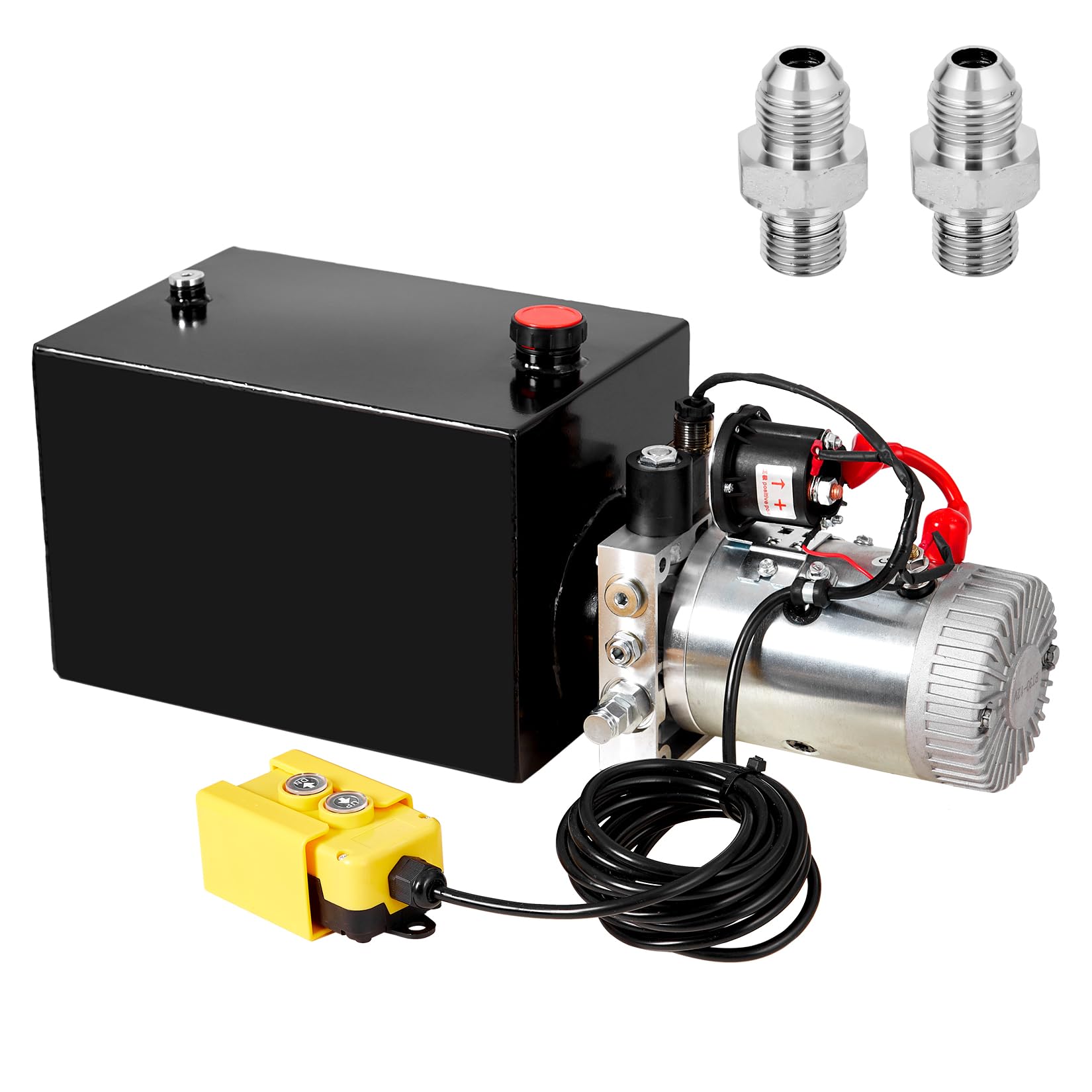 **12V Hydraulic Power Unit 13 Quart - Single Phase Car Lift Hydraulic Pump with 12L Steel Tank for Auto Repair & Garage Use**    **Use Cases:** Ideal for car lifts, automotive repair shops, garage maintenance, and vehicle servicing.