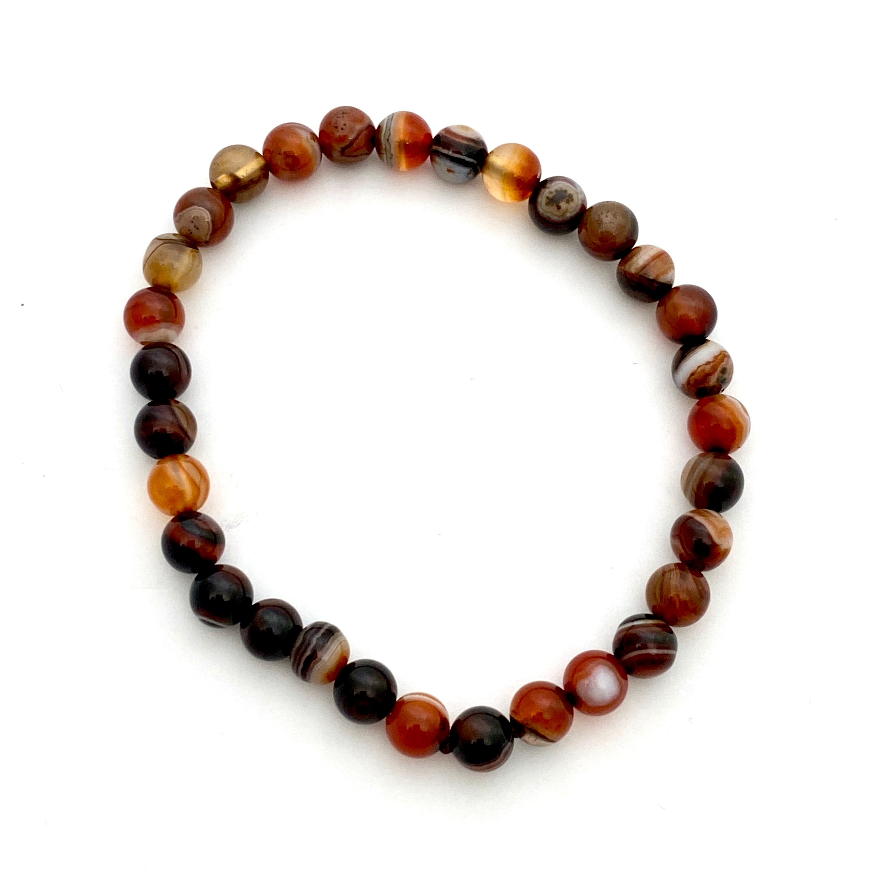 Natural Sardonyx Gemstone Bracelet for Women - Healing Crystal Jewelry for Energy Balance & Protection - Perfect for Meditation, Yoga & Spiritual Gifts