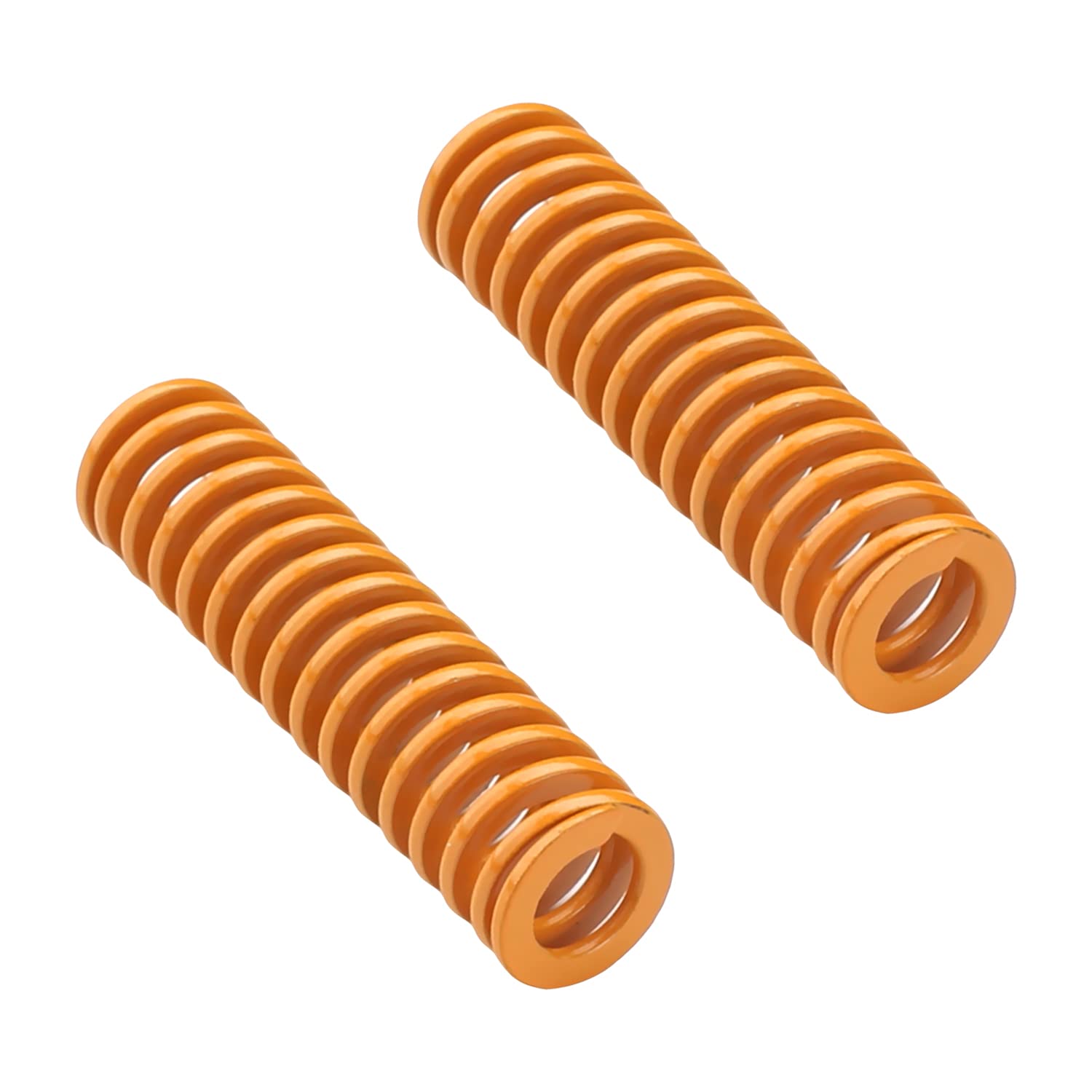 Heyiarbeit 10PCS 8mm OD 4mm ID 30mm Long Yellow Spring Steel Spiral Stamping Die Springs - Light Load Compression Mould for 3D Printers, CNC Machines, and Industrial Stamping Equipment