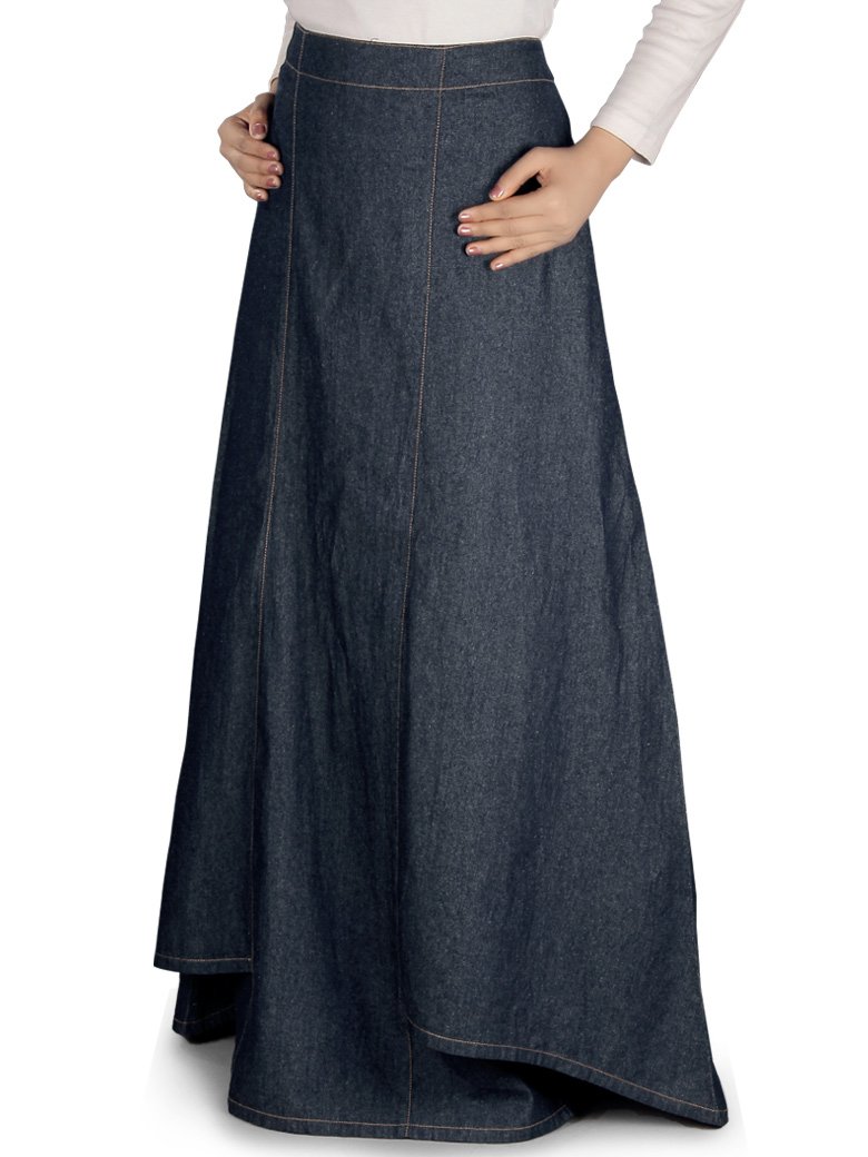 Women's Zia Denim Skirt - Blue Mid-Length Denim Skirt for Casual Wear | Perfect for Spring & Summer Outfits, Date Nights & Weekend Brunch