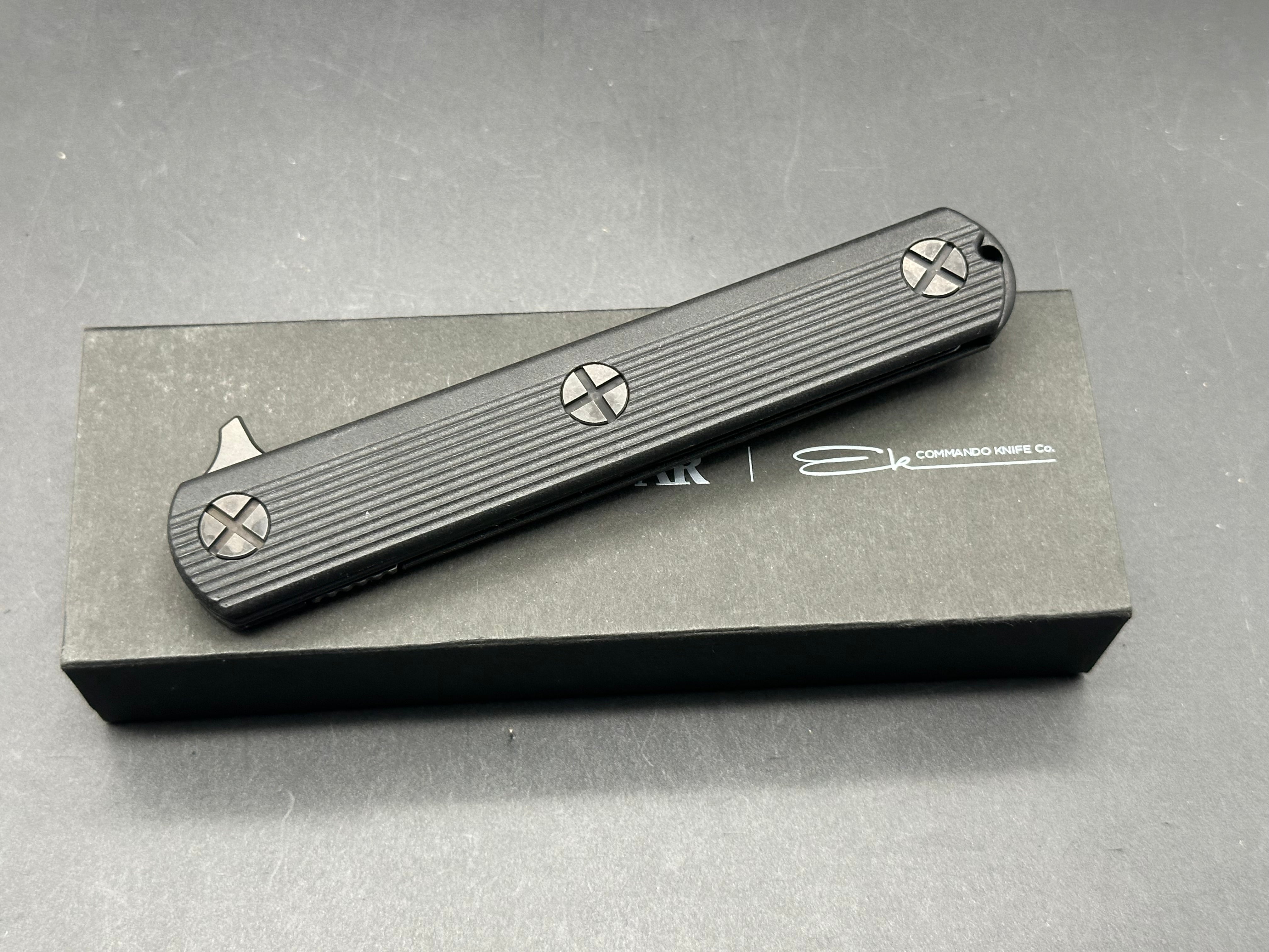 KA-BAR EK Commando Folding Knife with GFN Handle & S35VN Steel Blade - Tactical, Outdoor, Survival, and Everyday Carry (EDC) Knife