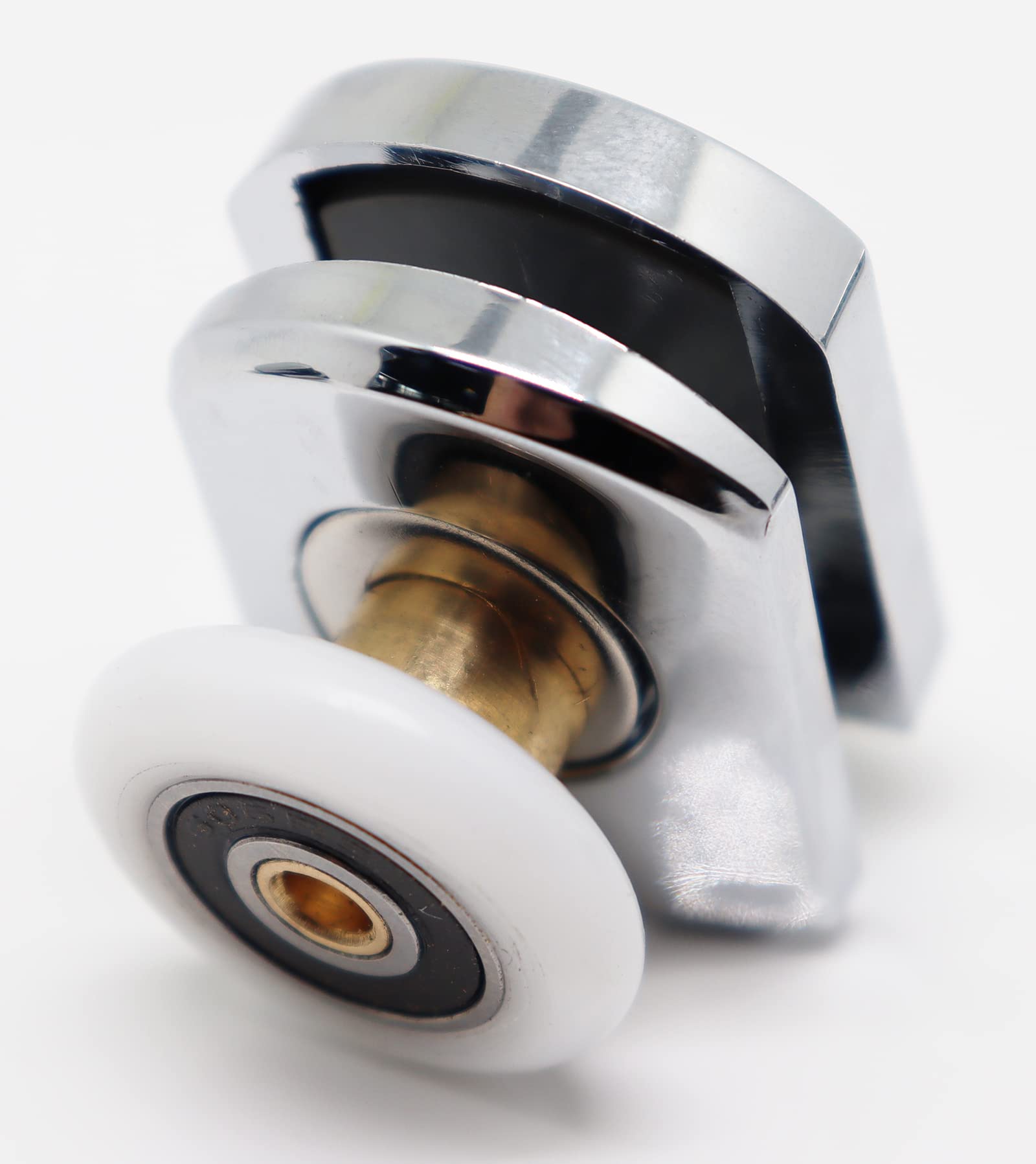26mm Shower Door Rollers - 2 Upper & 2 Bottom Wheels Replacement Set for Bathroom Glass Door - DIY Home Improvement Accessories - Perfect for Smooth Sliding Shower Doors