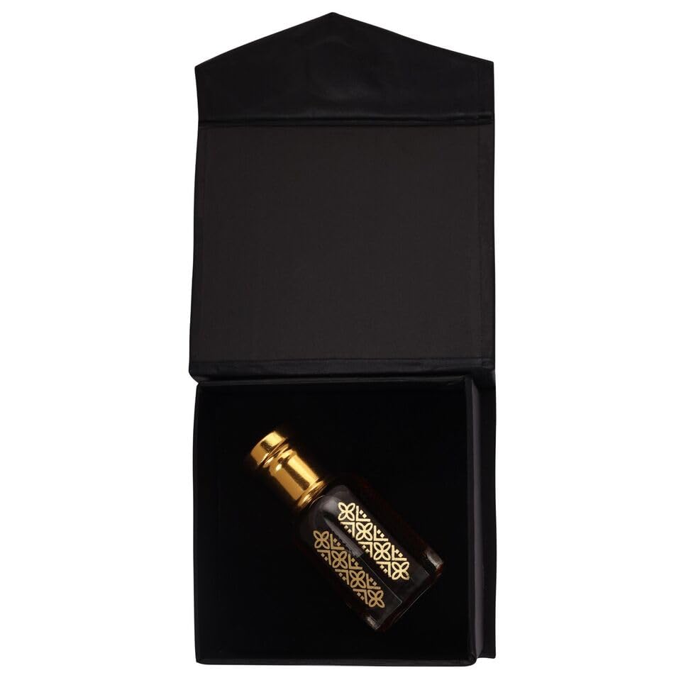 Premium Oudh Al Aswad Arabic Perfume Oil - 12ML Concentrated Attar Fragrance for Men & Women | Long-Lasting Luxury Scent for Special Occasions, Weddings & Daily Wear