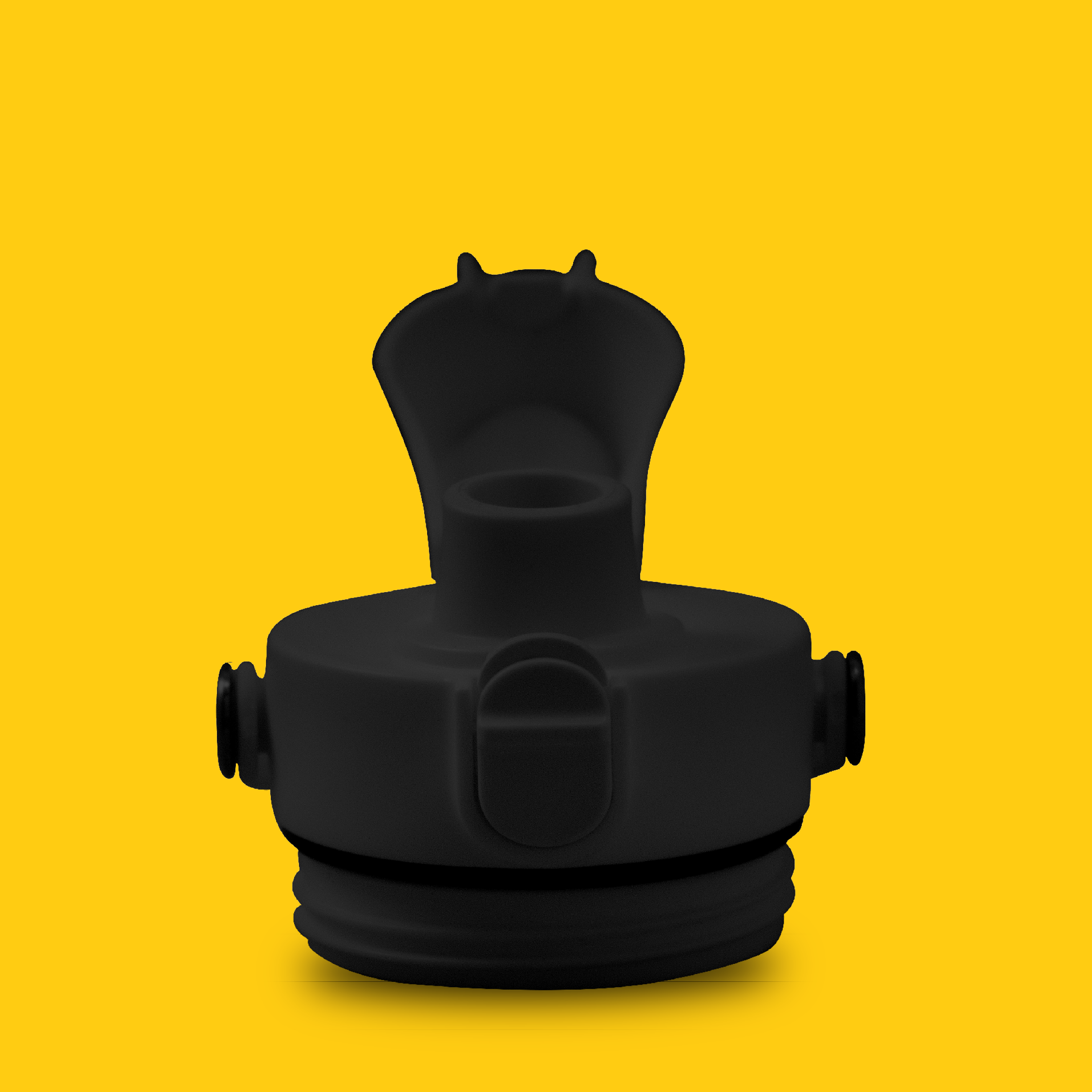 Black Flip Top Lid Water Bottle - Leak-Proof & Straw-Free Design for Gym, Hiking, and Outdoor Activities