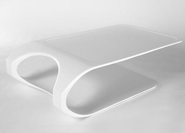 Modern Floating Coffee Table by Mast Elements - Minimalist Mid-Century Design for Living Room, Lounge & Office Spaces
