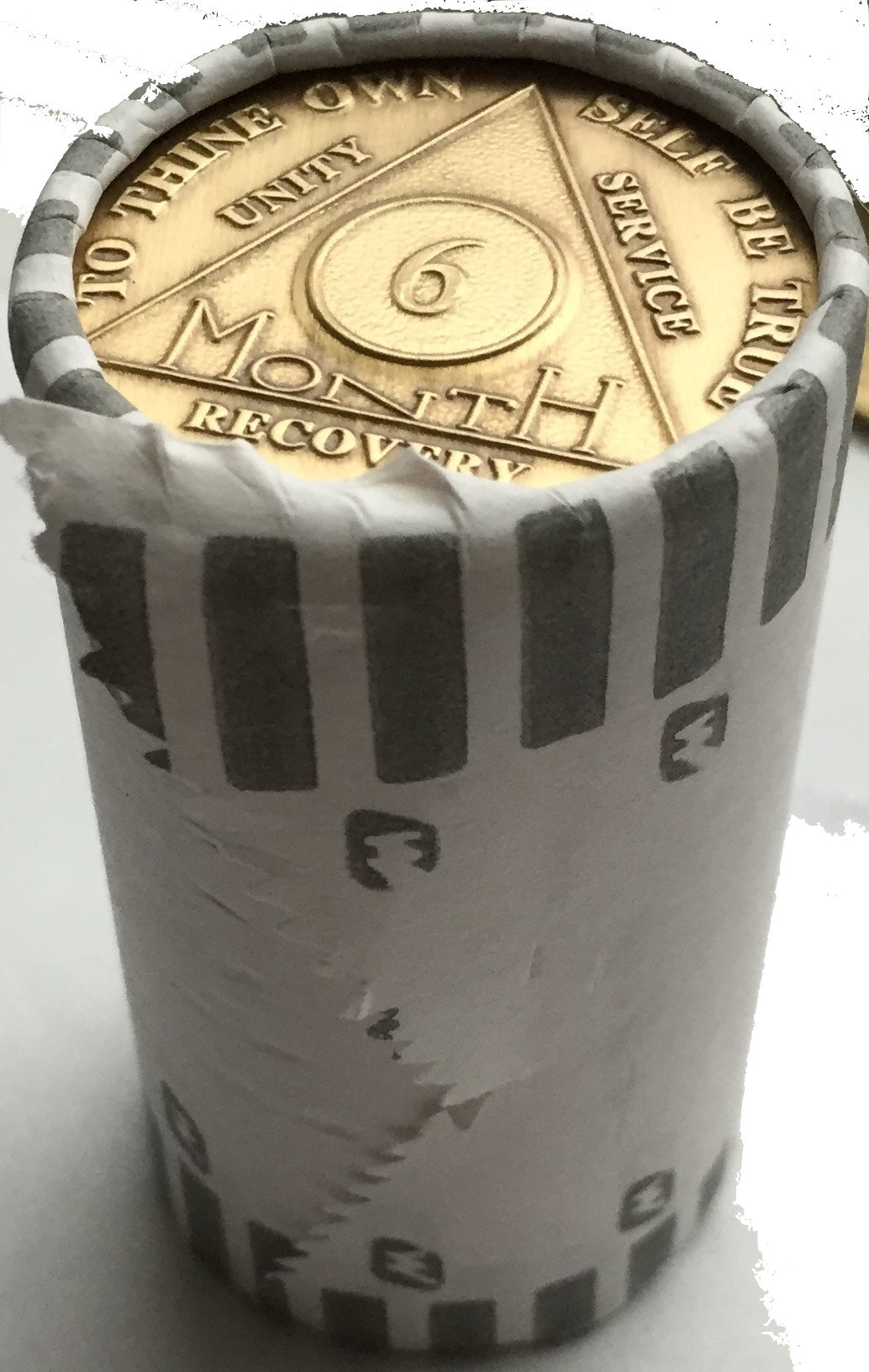 25 Pack AA 6 Month Sobriety Medallion Chips - Bronze Recovery Tokens for Alcoholics Anonymous - Perfect for Meetings, Gifts & Milestone Celebrations