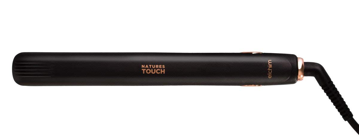 Elchim Natures Touch Professional Ceramic Flat Iron for Hair Styling - Perfect for Straightening, Curling & Smoothing at Home or Salon