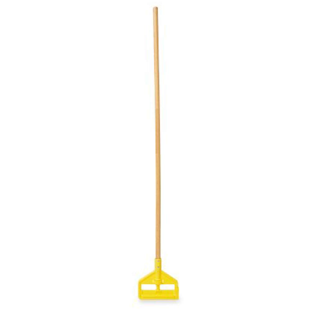 Rubbermaid Commercial Heavy Duty 54-Inch Hardwood Wet Mop Handle with Side-Gate - Industrial & Household Floor Cleaning Replacement Mop Heads - Pack of 12 - Ideal for Schools, Hospitals, Restaurants, and Home Deep Cleaning