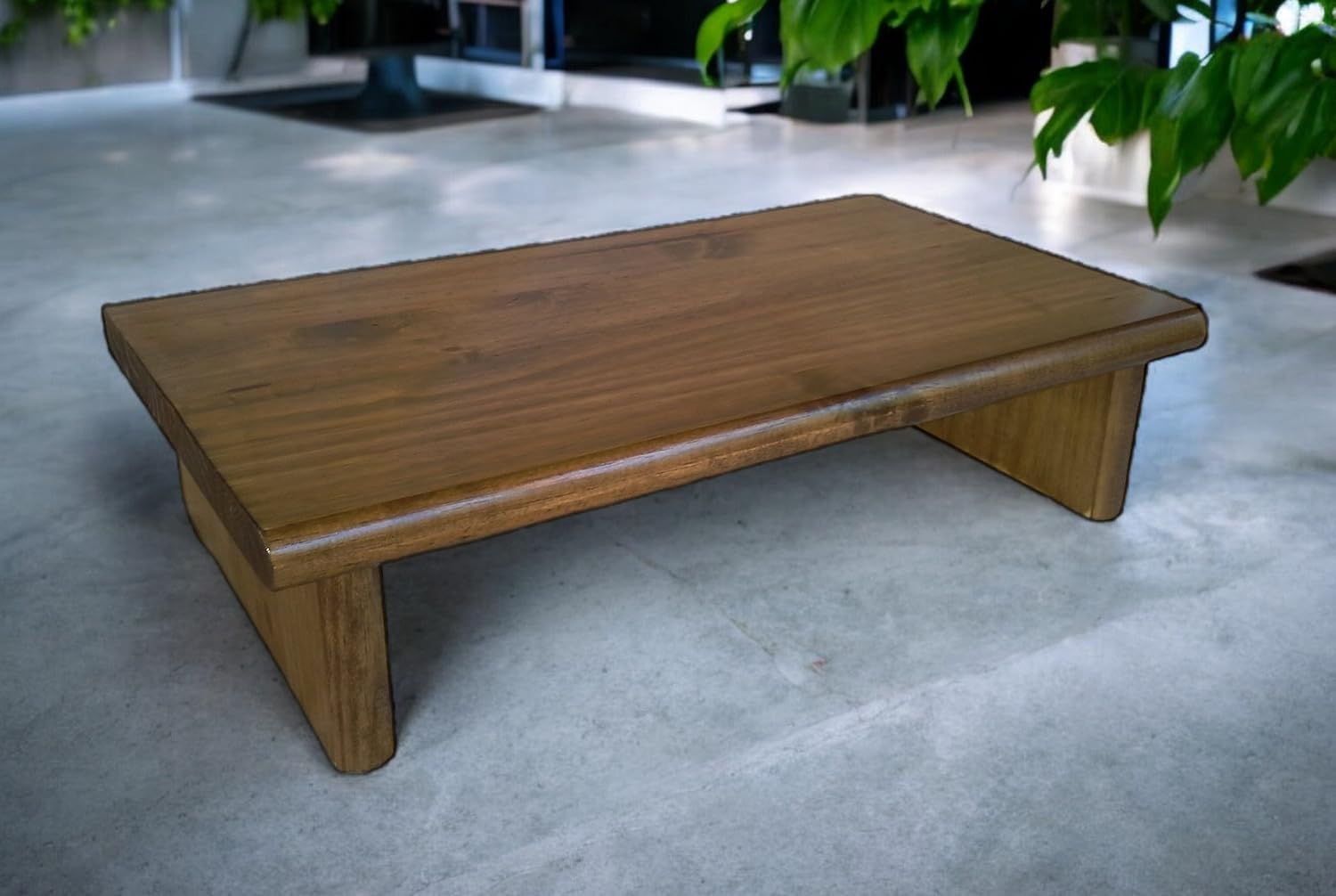 Premium Pine & Walnut Monitor Stand - 20
