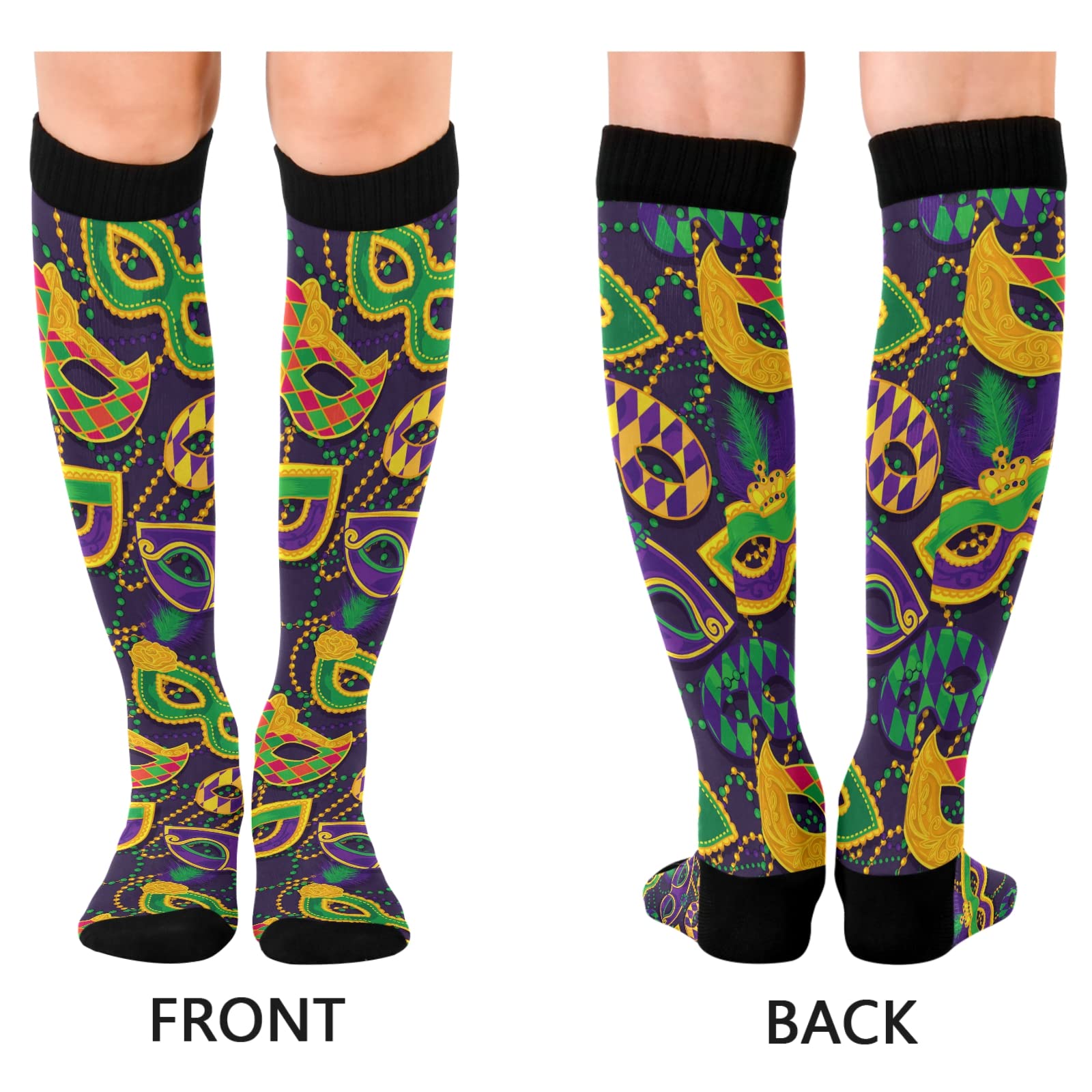 Fisyme Women's & Men's Warm Comfort Athletic Crew Socks - Running, Hiking, Cycling Compression Socks for Sports & Outdoor Activities