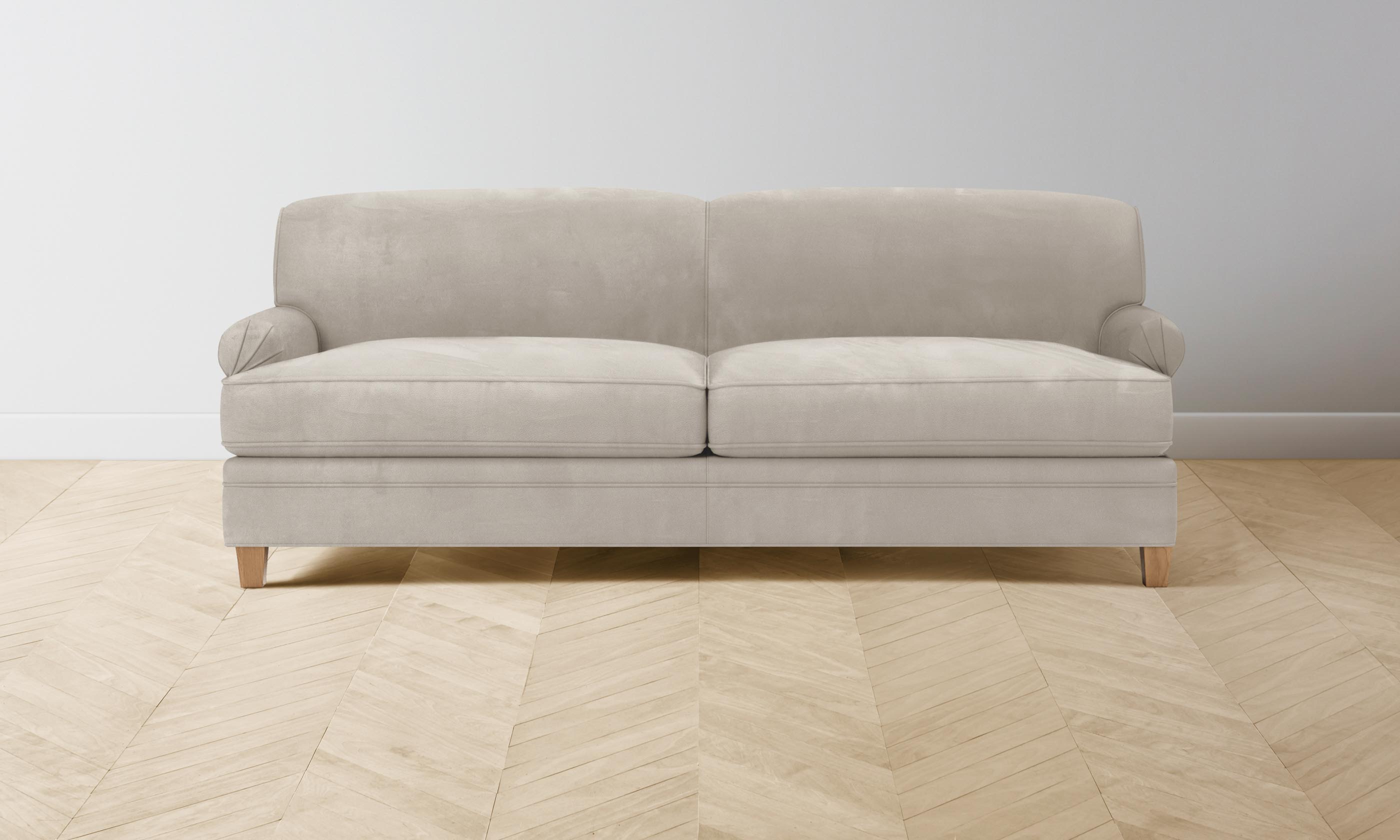 Carmine Sofa - Premium Nubuck Leather Upholstered Modern Living Room Furniture for Home & Office - Perfect for Lounging, Entertaining Guests, or Creating a Cozy Reading Nook