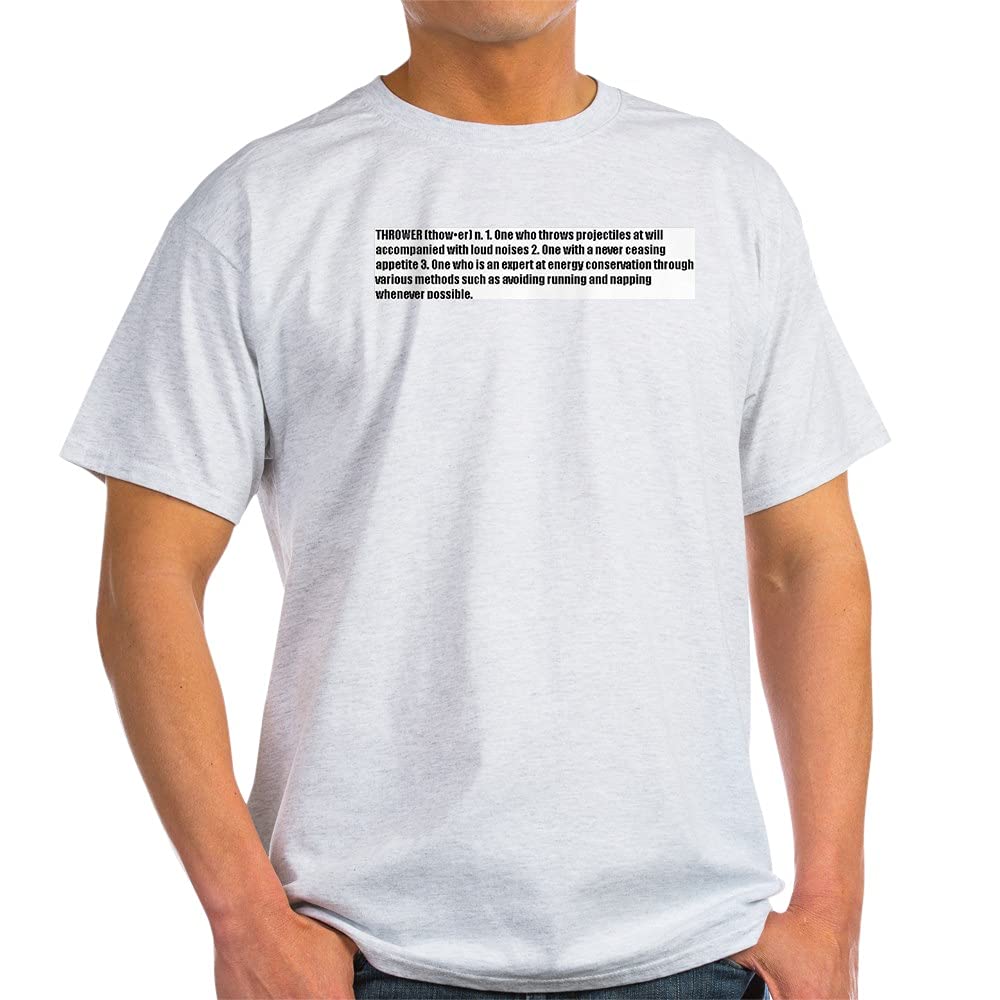 100% Cotton Thrower T-Shirt for Men & Women | Soft Comfortable White Tee | Perfect for Casual Wear, Sports & Gifts