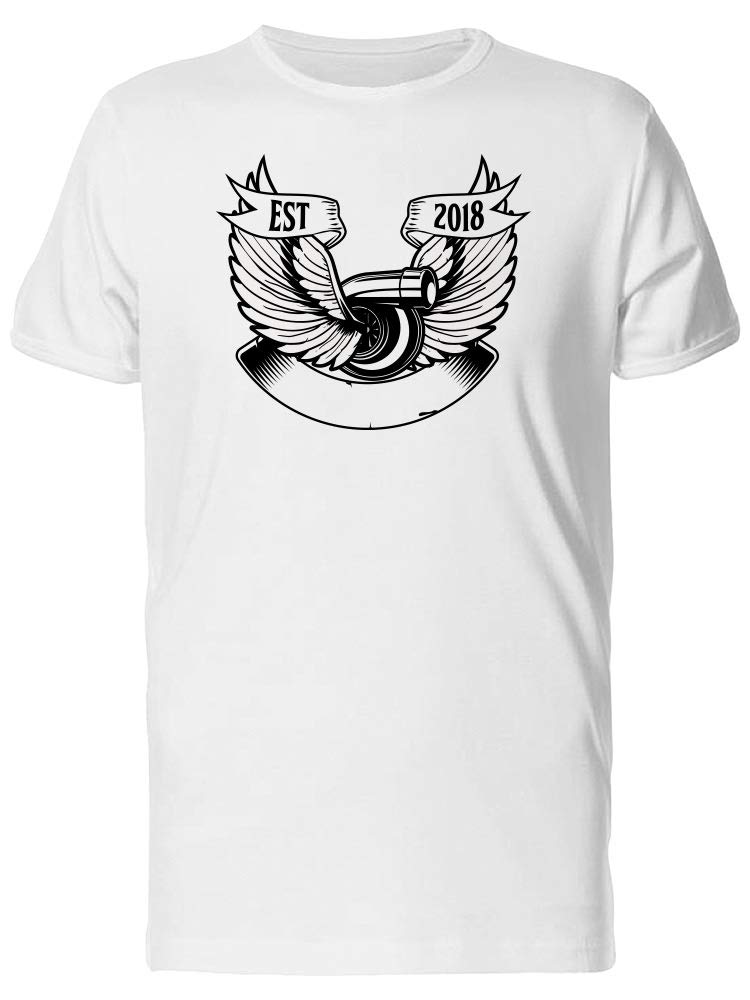 Smartprints Winged Turbo Charger T-Shirt for Men | Premium Graphic Tee | Comfortable & Stylish Casual Wear for Everyday, Gym & Outdoors