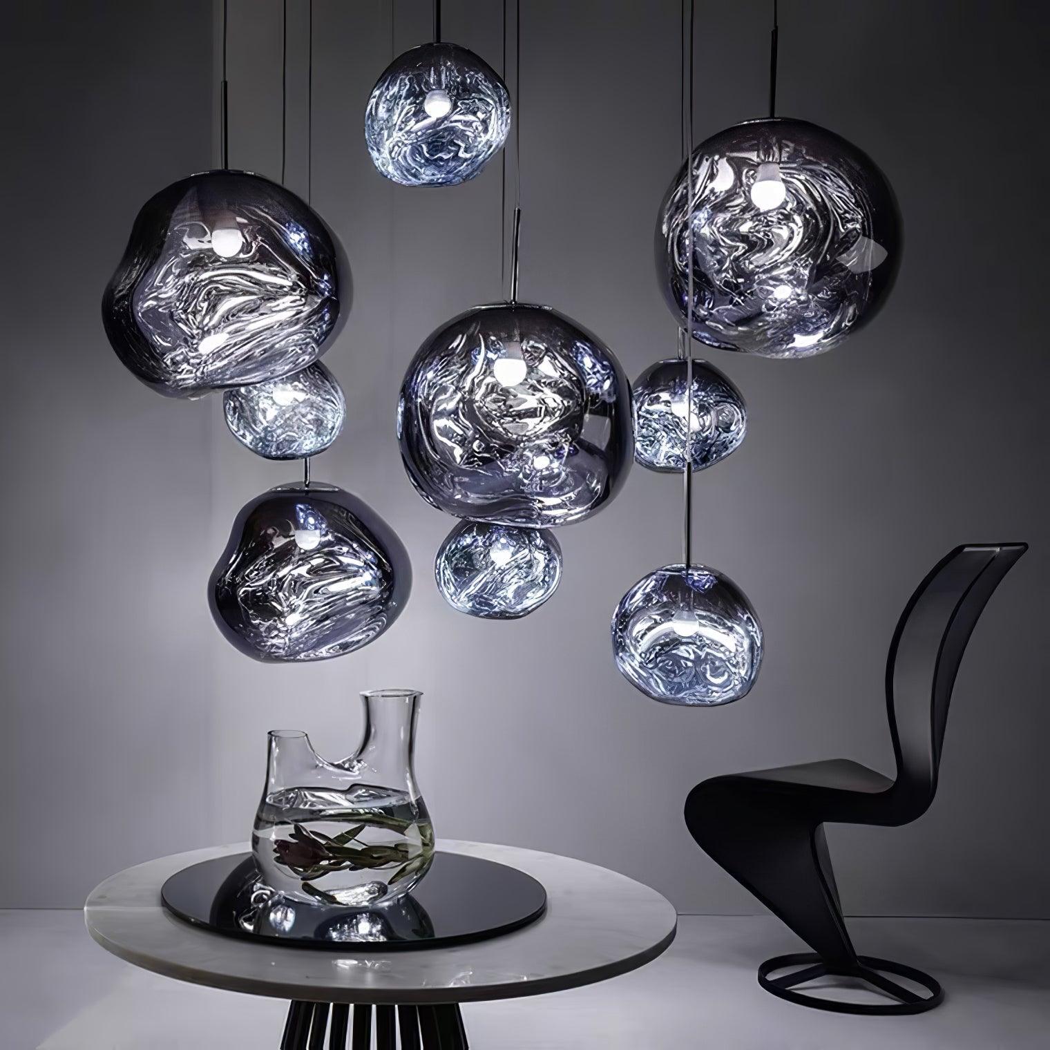 Modern Lava Pendant Lamp - Stylish Volcanic Glass Ceiling Light Fixture for Living Room, Bedroom & Dining Room Decor